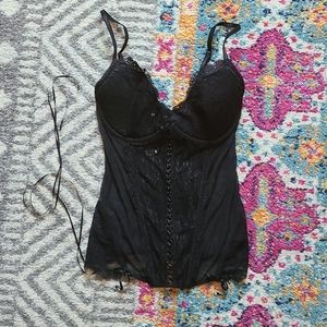 Beautiful black corset (34B)